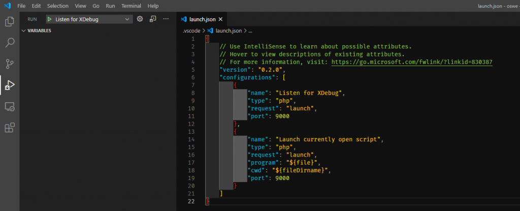 OSWE: Depuración remota de código PHP con Visual Studio Code