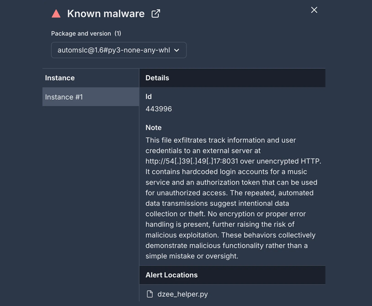 Malicious PyPI Package "automslc" Enables 104K+ Unauthorized Deezer ...